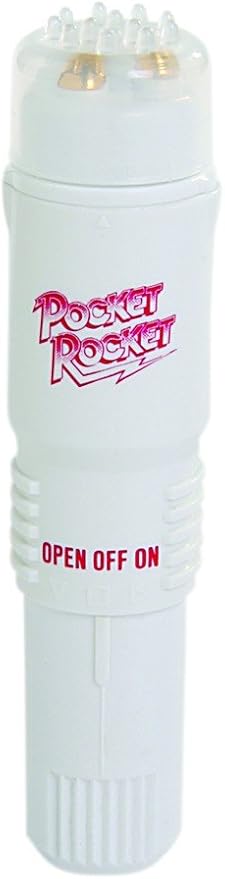 Doc Johnson Pocket Rocket Discreet Clitoral Vibrator - Compact & Powerful Black Massager
