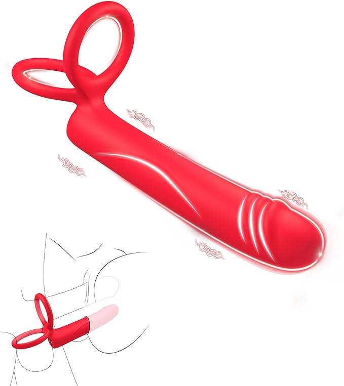 10-Mode Vibrating Dual-Action Prostate Massager and Cock Ring for Couples
