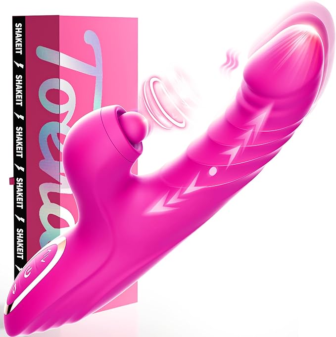 Toendi G-Spot Rabbit Vibrator with 10 Vibration and 7 Thrusting Modes for Clitoral Stimulation