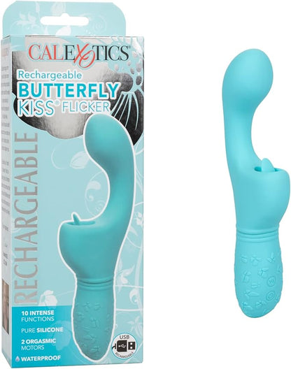 CalExotics Rechargeable Butterfly Kiss Flicker Vibrator - Pink