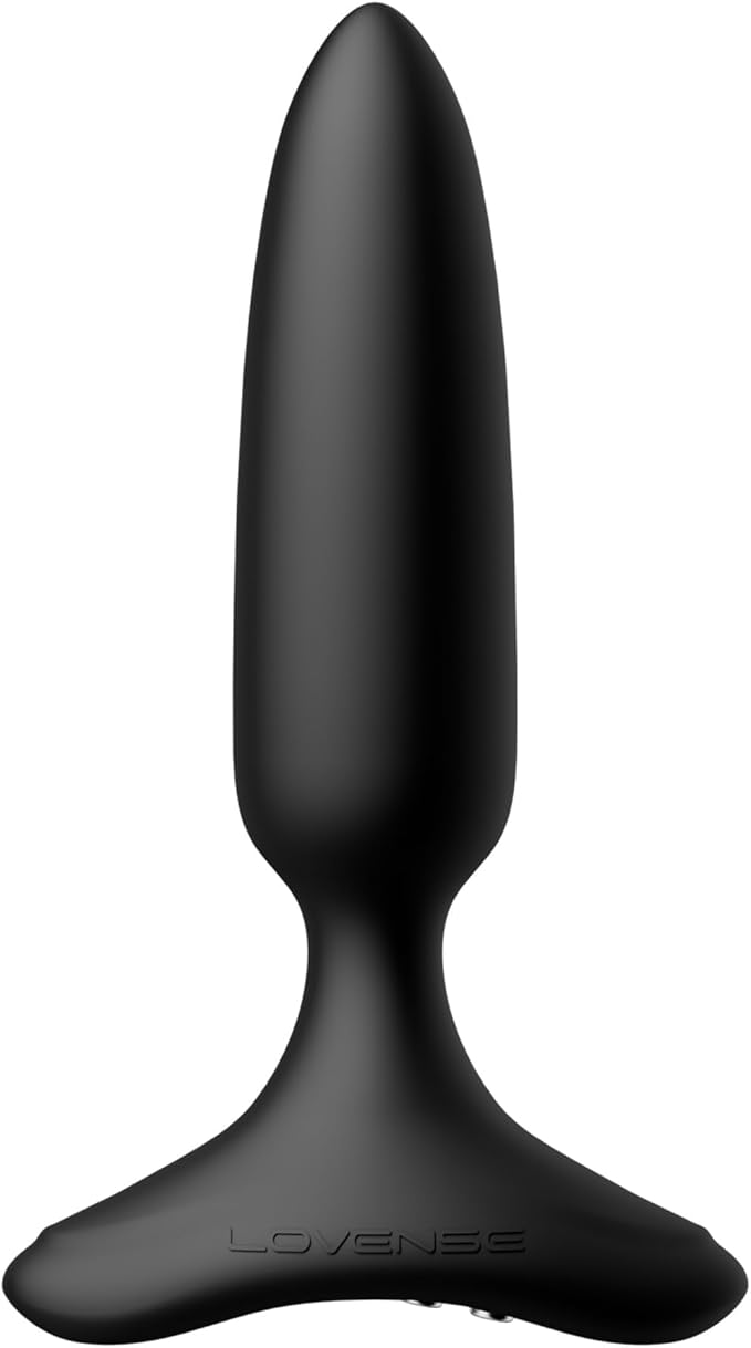 LOVENSE Hush 2 Remote-Controlled Silicone Anal Vibrator - 1.5 Inch Waterproof Rechargeable Plug