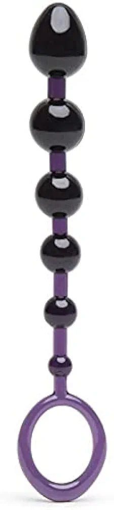 Lovehoney Beginner-Friendly Silicone Anal Beads with Ergonomic Finger Loop - 6.5 Inch