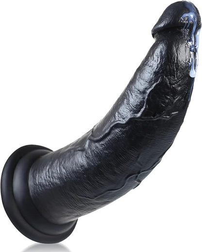 12-Inch Dual-Density Silicone Vibrating Dildo with Suction Cup and 7 Vibration Modes