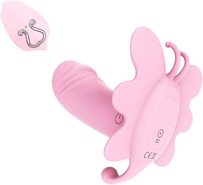 Premium Rechargeable Silicone Butterfly Panty Vibrator with 10 Vibration Modes - Purple