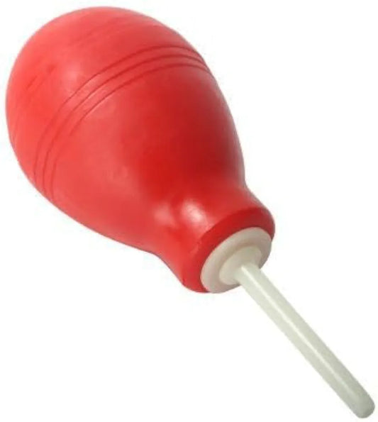 Premium Silicone Enema Cleansing Bulb - Red
