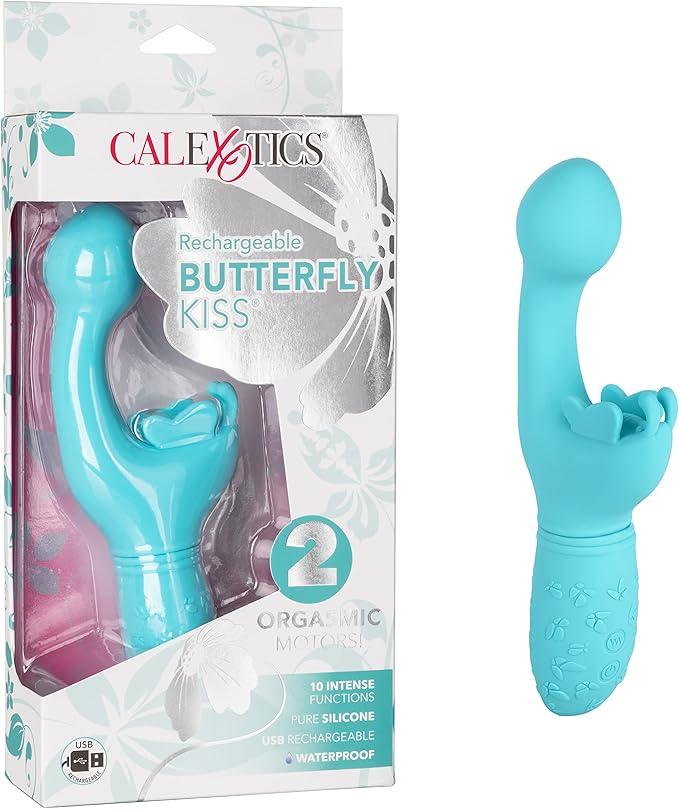 CalExotics Butterfly Kiss Rechargeable Vibrator - Purple