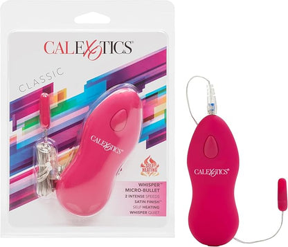 CalExotics Whisper Self-Heating Micro Bullet Vibrator with Remote Control