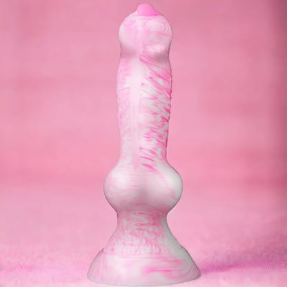 13-Inch Extra Large Silicone Fantasy Wolf Knot Dildo with Suction Cup Base for Anal Training