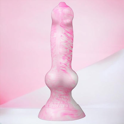 13-Inch Extra Large Silicone Fantasy Wolf Knot Dildo with Suction Cup Base for Anal Training