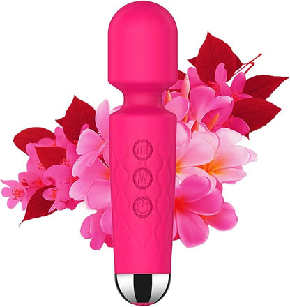 Compact Rechargeable Electric Personal Massager for Targeted Muscle Relief - Pink