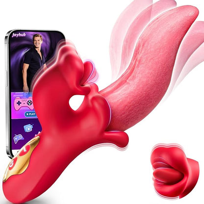 Toendi 10-Mode Thrusting and Licking G-Spot Vibrator for Women