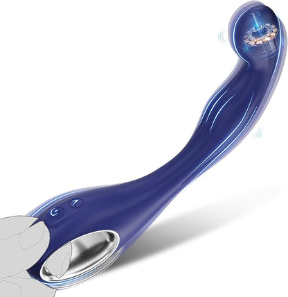 Ergonomic Dual-Purpose Prostate and G-Spot Massager with 10 Vibration Modes