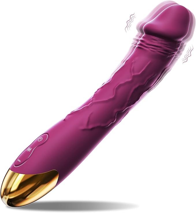 Premium 7.6-Inch Waterproof Silicone Vibrator with 10 Vibration Modes for Targeted Stimulation