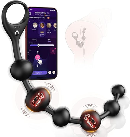 BEISAR Smart App-Controlled Prostate Massager and Thrusting Anal Vibrator with 9 Vibration Modes