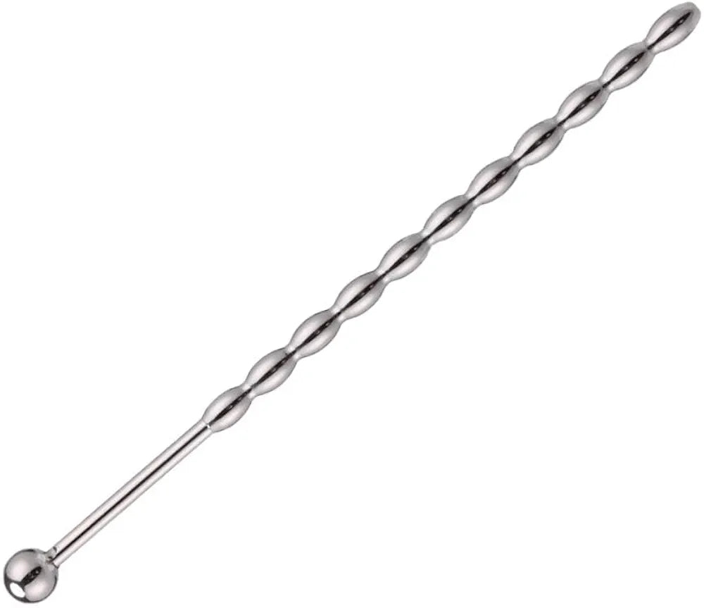 Stainless Steel Multi-Bead Urethral Dilator and Penis Plug for Male Stimulation
