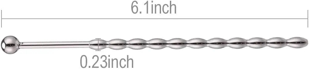 Stainless Steel Multi-Bead Urethral Dilator and Penis Plug for Male Stimulation