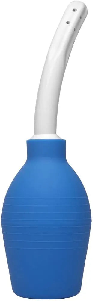 Professional Grade Blue Silicone Douche and Enema Flush Bulb
