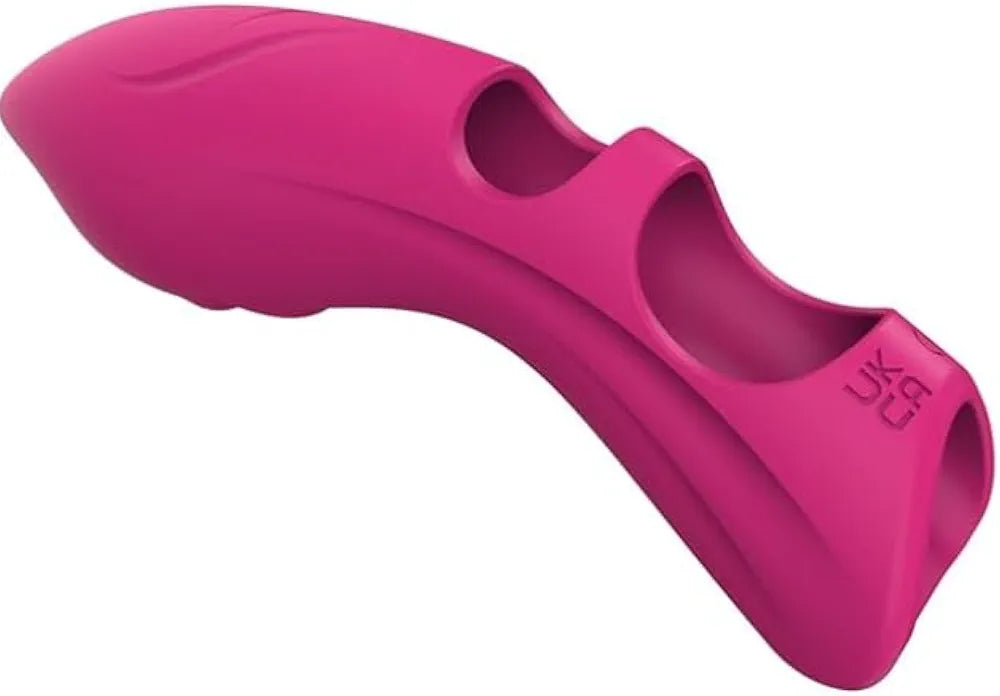 Rechargeable Silicone Finger Vibrator with 10 Vibration Modes - Waterproof G-Spot and Nipple Massager