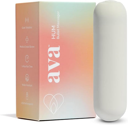 Ava Mini Bullet Clitoral and G-Spot Vibrator - Discreet Personal Massager for Women