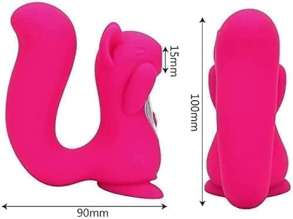 Rechargeable Squirrel-Shaped Oral Stimulation Massager for Couples