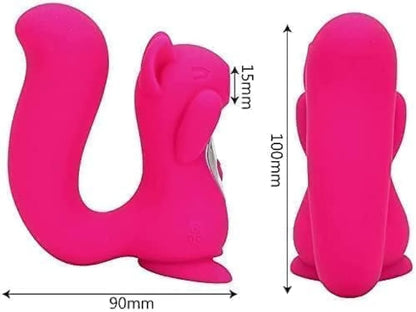 Rechargeable Squirrel-Shaped Oral Stimulation Massager for Couples