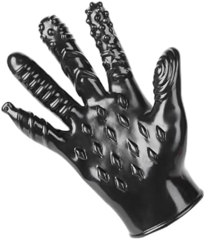 Silicone Ribbed Finger Massager for Couples Intimate Play