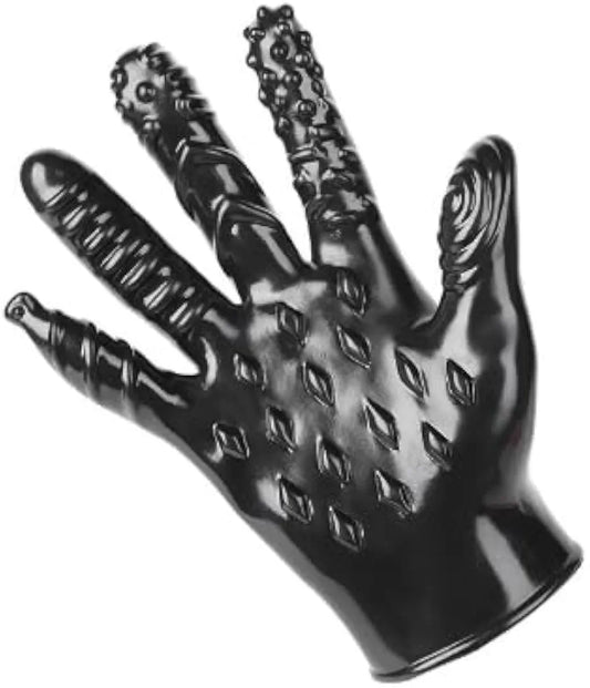 Silicone Ribbed Finger Massager for Couples Intimate Play