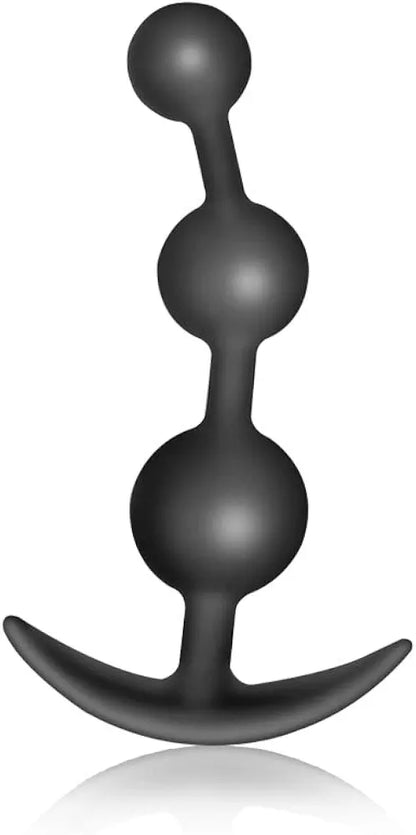 Flexible Silicone Anal Bead Chain - Graduated Size Prostate Massager and Anal Trainer