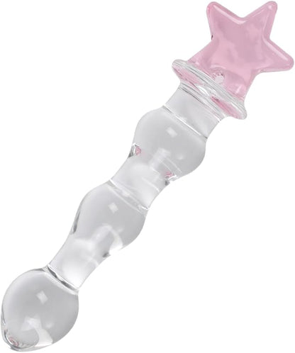 Premium Crystal Glass Pleasure Wand for G-Spot Stimulation and Intimate Massage
