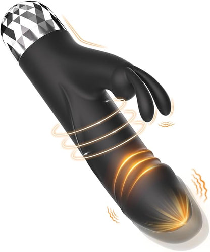12-Mode Silicone G-Spot and Clitoral Vibrator for Targeted Pleasure