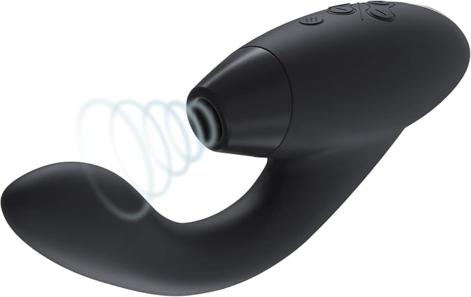 Womanizer Duo 1 Dual-Stimulation Clitoral Suction and G-Spot Vibrator in Bordeaux