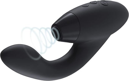 Womanizer Duo 1 Dual-Stimulation Clitoral Suction and G-Spot Vibrator in Bordeaux