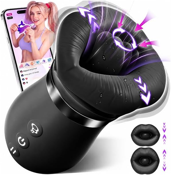 Sovokn 5-in-1 Rose Sucking Vibrator with App Control, 10 Tongue Licking Modes, and 4 Sucking Functions for Couples