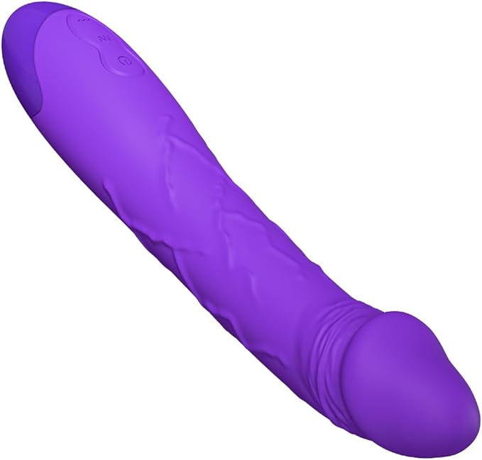 Premium 7.6-Inch Waterproof Silicone Vibrator with 10 Vibration Modes for Targeted Stimulation