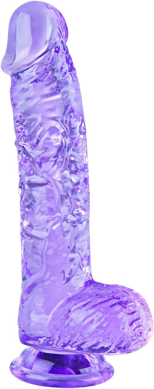 6-Inch Realistic Clear Suction Cup Dildo for Beginners