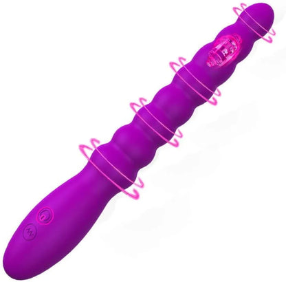 10-Mode Rechargeable Vibrating Anal Bead Plug for Prostate and G-Spot Stimulation