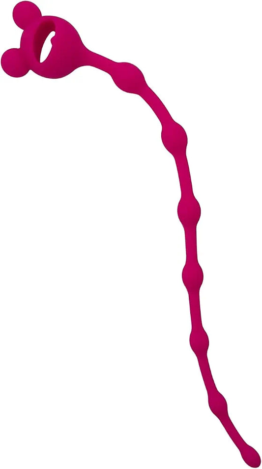 10.62-Inch Silicone Beaded Urethral Sound and Dilator Plug for Men