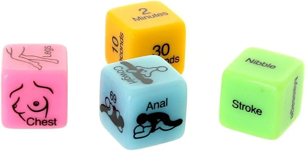 Adult Romantic Couple's Intimacy Game Dice Set