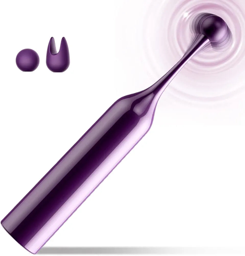 Rechargeable 10-Speed Precision Clitoral and Nipple Stimulator - Quiet Mini Bullet Vibrator