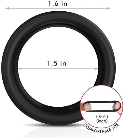 Premium Waterproof Silicone Dual-Loop Erection Enhancement Ring