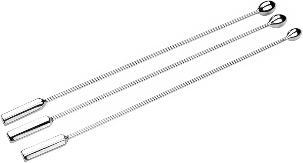 3-Piece Stainless Steel Urethral Sounding Dilator Set for Male Stimulation and Prostate Massage