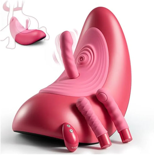 VVD Wireless Remote-Controlled Thrusting Sex Machine with Clitoral Stimulation and Riding Saddle for Women