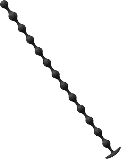Extra Long 22-Inch Flexible Silicone Anal Bead Trainer for Prostate and Intimate Massage