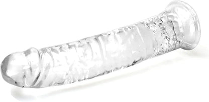 Realistic Clear Suction Dildo Set - 3-Piece Lifelike Anal and Vaginal Pleasure Kit for All Skill Levels