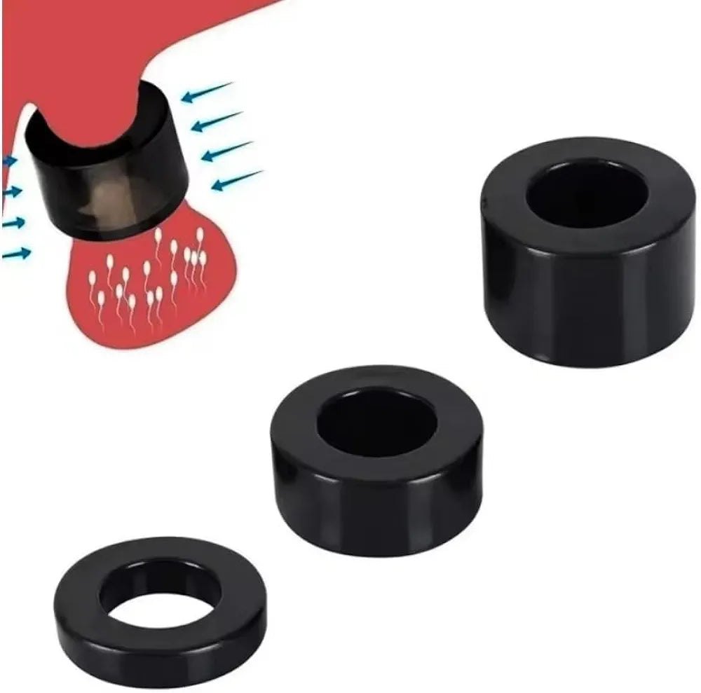 Premium Silicone Penis Ring Set - 3-Piece Stretchy Reusable Performance Enhancers