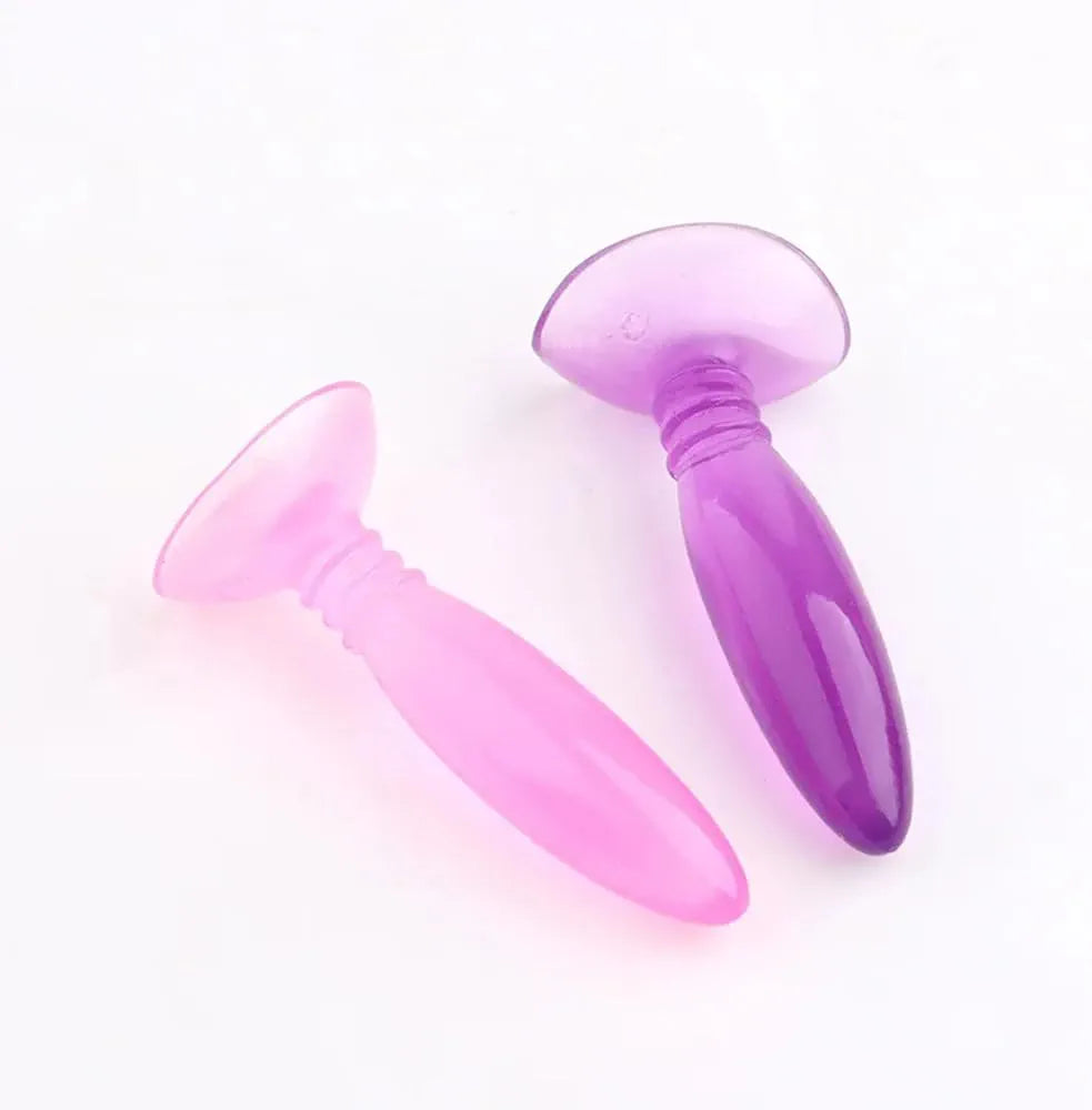 Beginner-Friendly Silicone Anal Training Plug Set with Suction Base