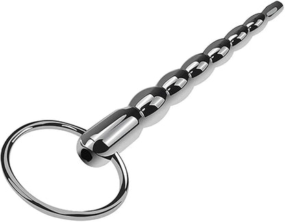 Premium Stainless Steel Hollow Urethral Dilator and Penis Plug for Male Stimulation and Training