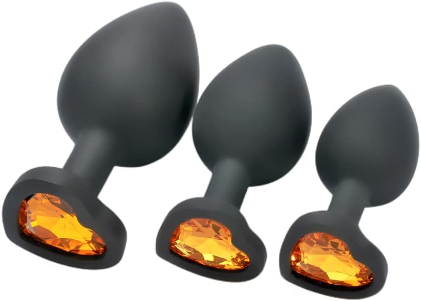 3-Piece Silicone Anal Training Plug Set for Beginners