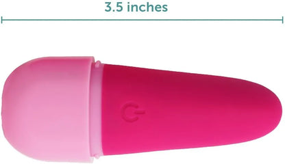 plusOne Rechargeable Silicone Bullet Vibrator - 10 Vibration Modes, Waterproof & Quiet