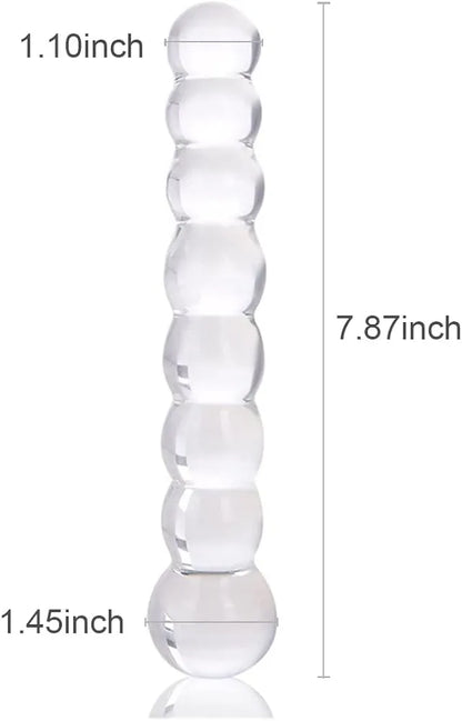 Premium Borosilicate Glass G-Spot Pleasure Wand for Couples